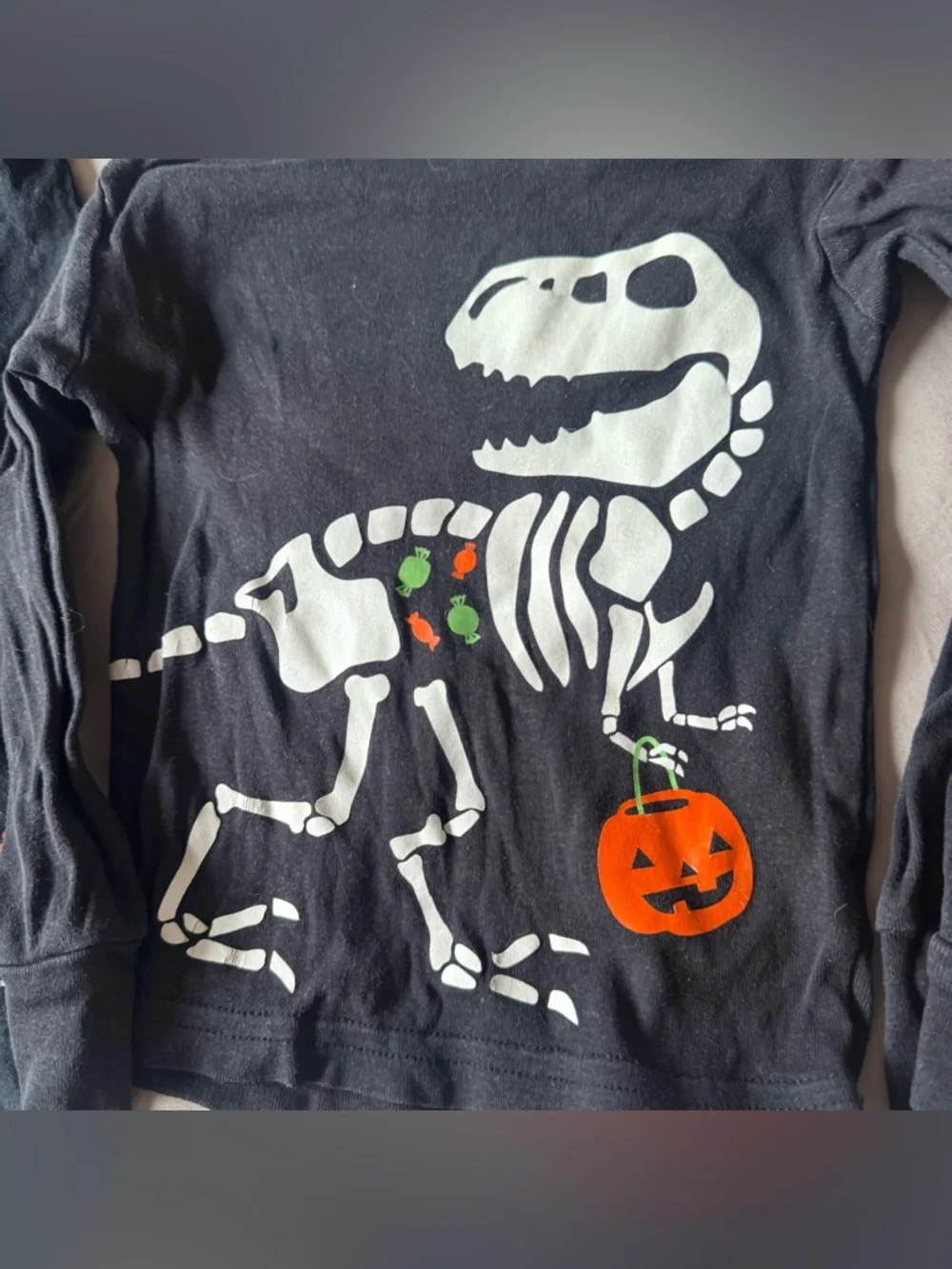 Mismatched Halloween Pajama Set - 2 tops one bottom - Picture 2 of 7